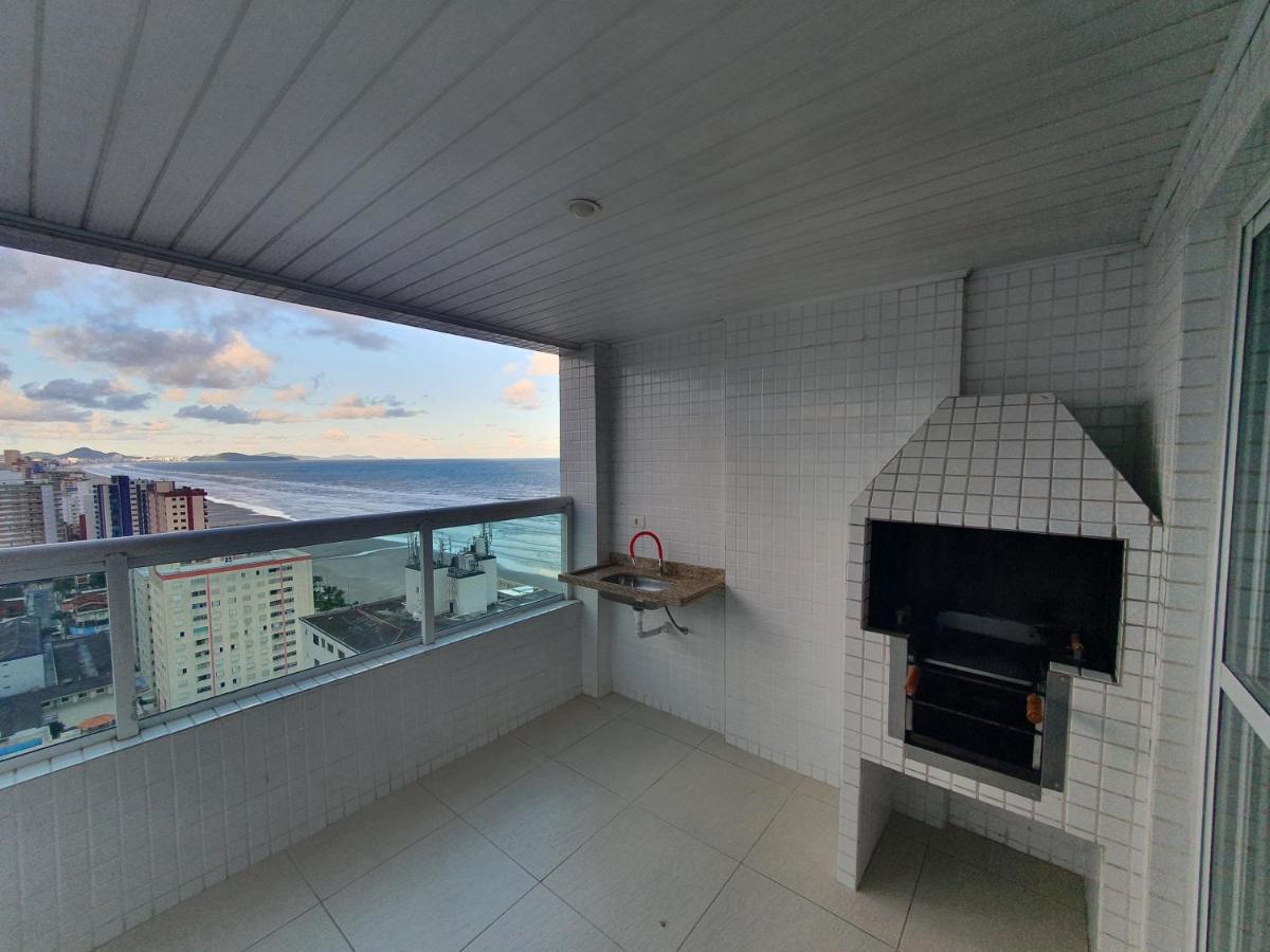 Lindo Apartamento Pe Na Areia Praia Grande  Bagian luar foto