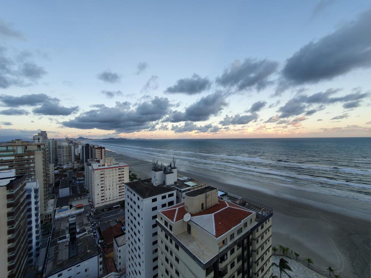 Lindo Apartamento Pe Na Areia Praia Grande  Bagian luar foto